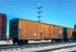 CNW 33032, 50-ft outside braced Insulated Plug Door box car on the BRC